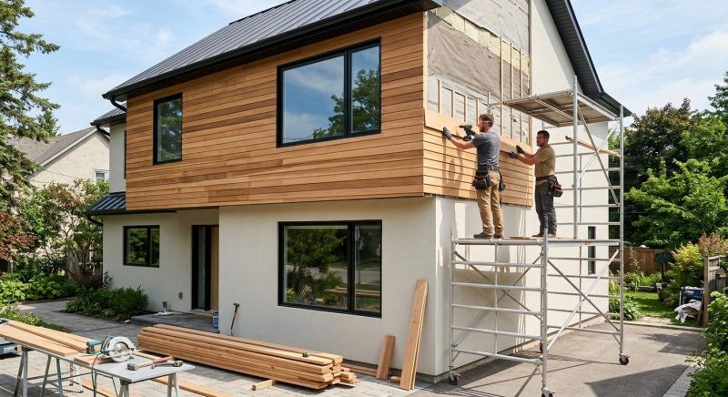 Faux Wood Siding Installation in Boston, MA